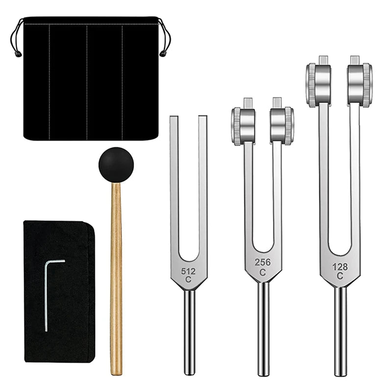 Tuning Forks Set-128 Hz, 256 Hz, 512 Hz